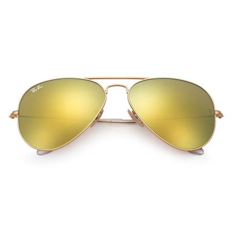 Occhiali aviator in Oro .